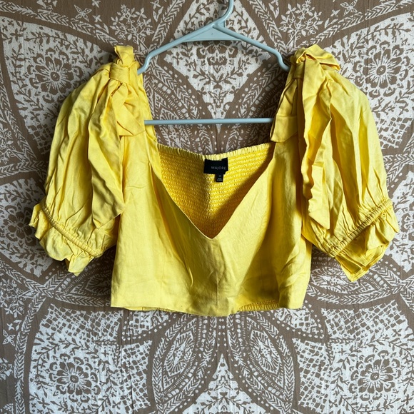 Majorelle  Savina Top in Canary Yellow - Picture 1 of 6